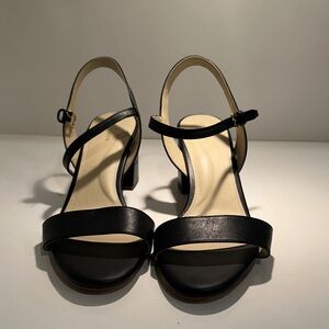 Cole Haan Black Strappy Heels